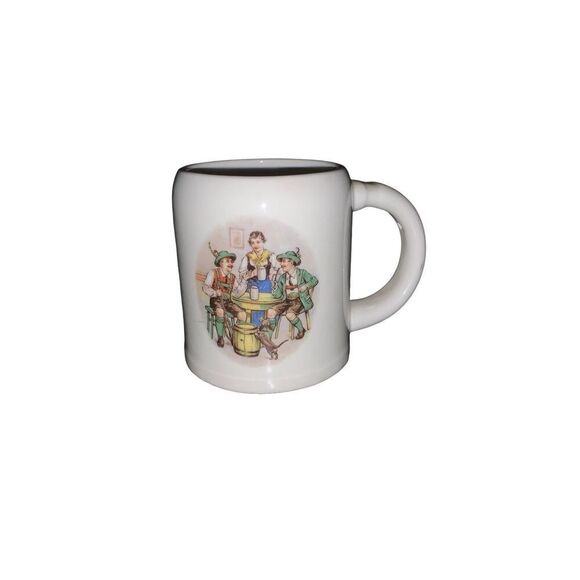 Vintage Erphila Czechoslovakia Stein Pub Theme 1/2 Liter Mug Beer Classic Style - Picture 4 of 11